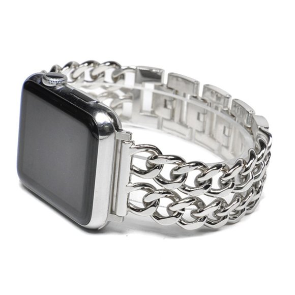 NEW INS Style Adjustable Stainless Wrist Strap Band For Apple Watch - Sliver - Picture 13 of 15
